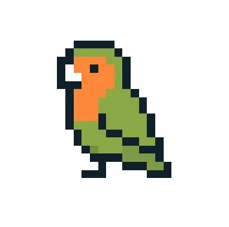 Perroquet Orange tête V2