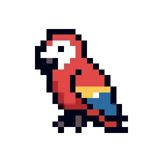 Perroquet Rouge bleu V3