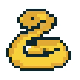 Serpent Python jaune V1