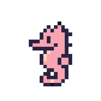 Hippocampe Rose V1