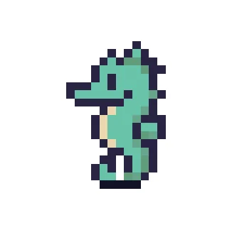 Hippocampe Turquoise V1