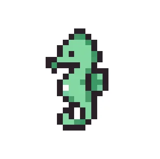 Hippocampe Vert Clair V1