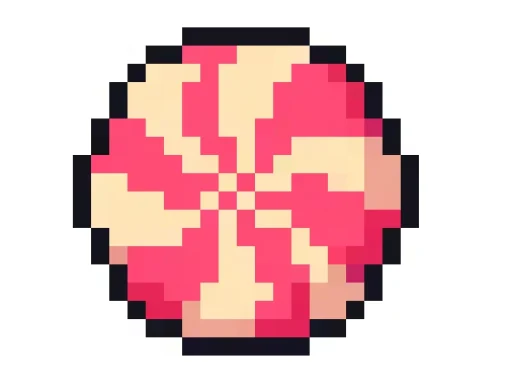 Boule Bonbon Rose-Rouge