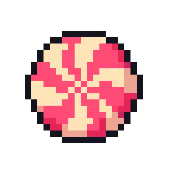 Boule Bonbon Rose-Rouge