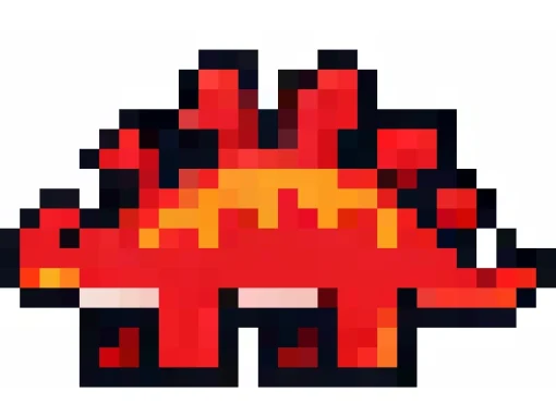 Stégosaure Rouge