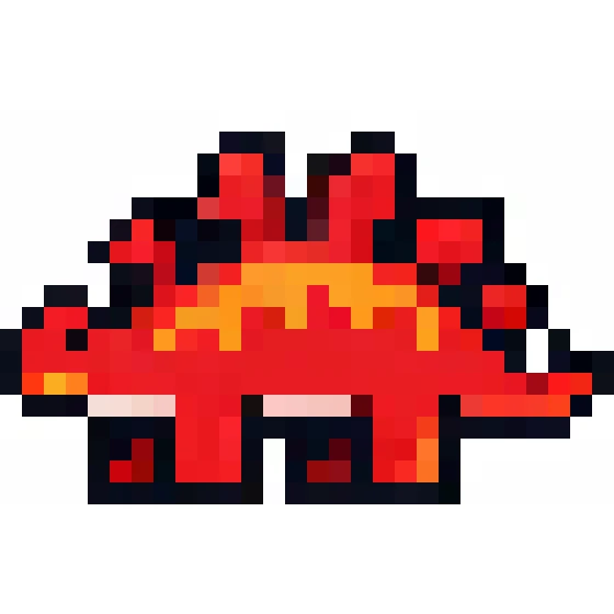 Stégosaure Rouge