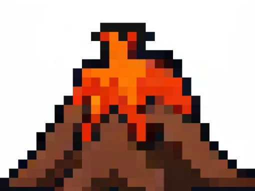 Volcan Noir-Rouge