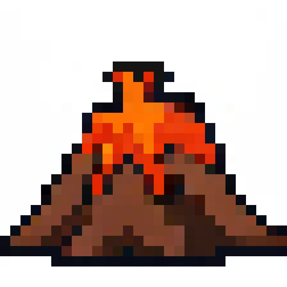 Volcan Noir-Rouge